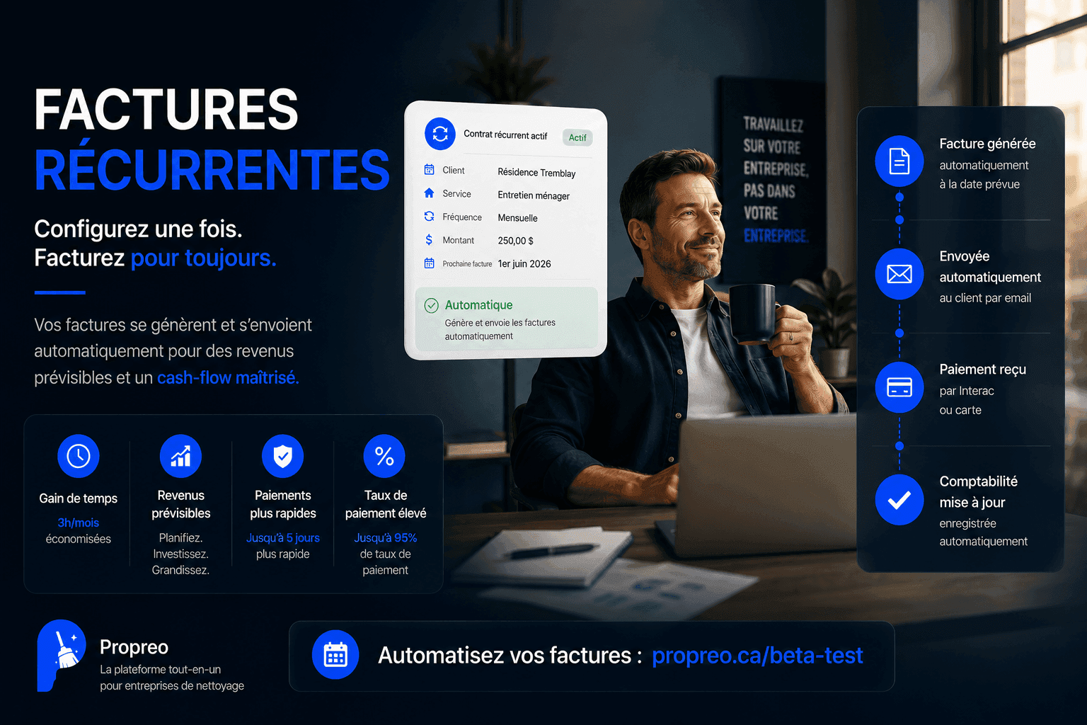 Factures récurrentes automatiques : la clé des revenus prévisibles